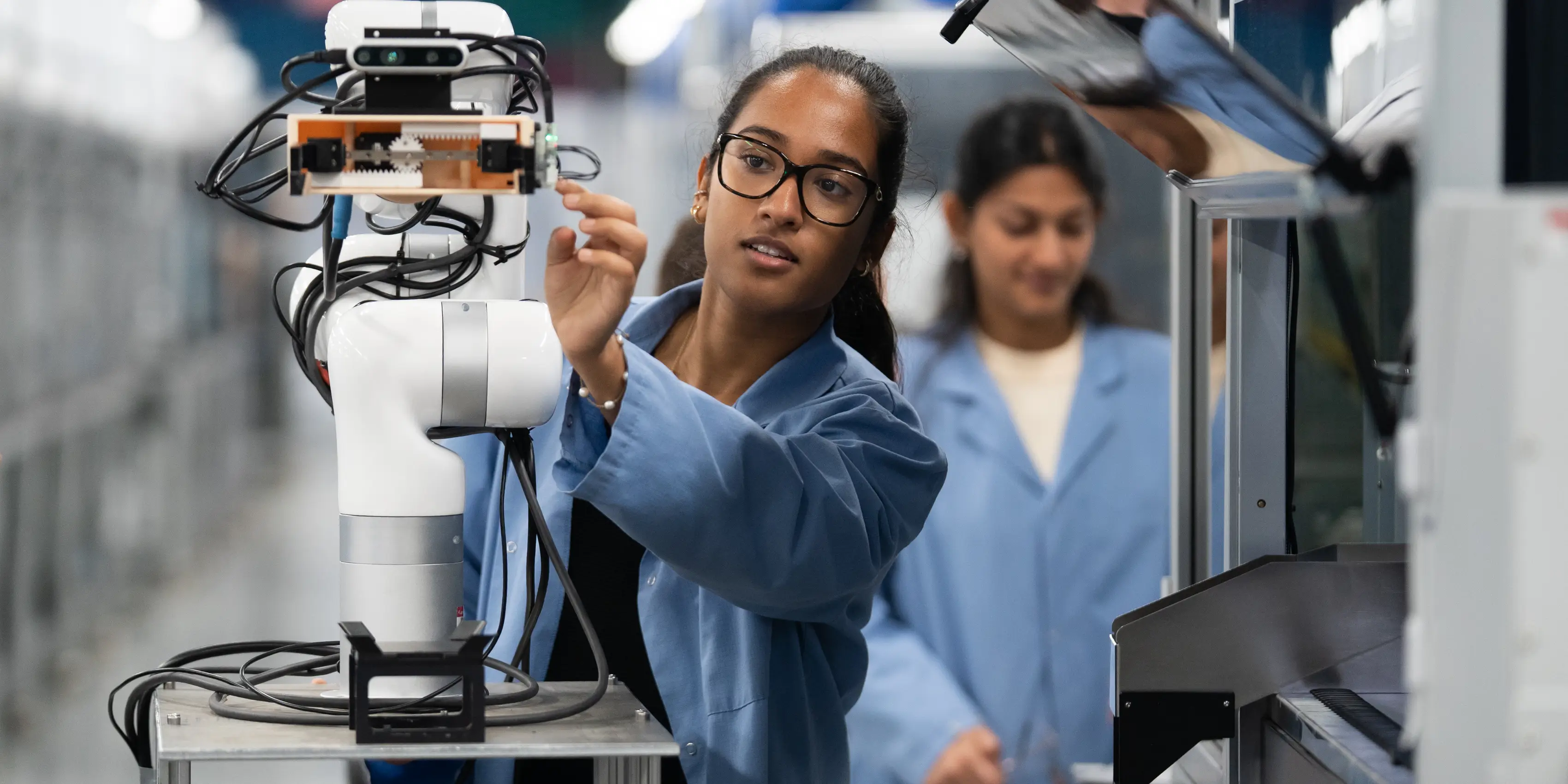 Scientists and robots working together